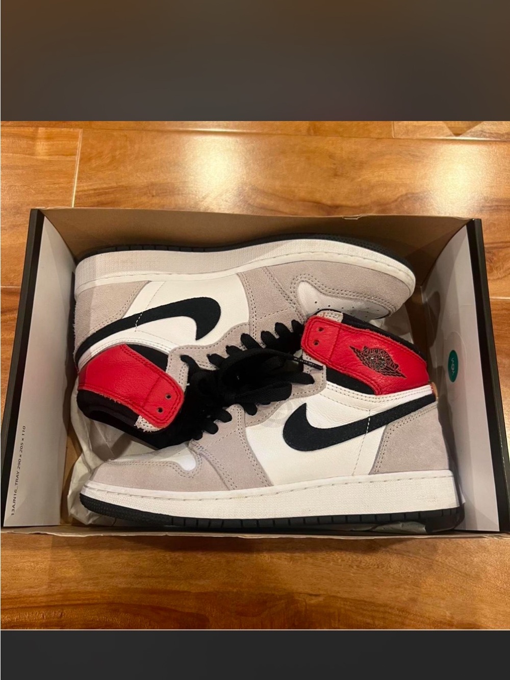 Nike High-Top Sneakers - White/Gray/Black/Red